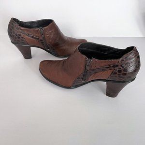 Clarks Bendables | Bethlehem Brown Leather Ankle Boots Size 9.5M